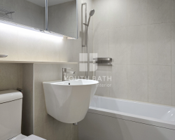 하남 욕실리모델링 | 더샵리버포레아파트 ARE-Cream 타일로 완성한 따뜻한 욕실