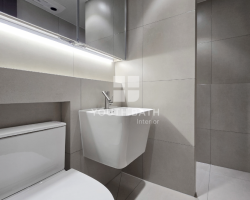 [콘아이보리] 판교원9단지 한림풀에버아파트 안방욕실 (조적벽 파티션)