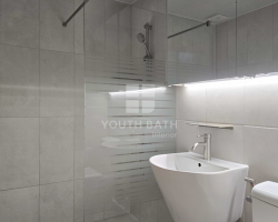 성남 분당 인테리어 리모델링 | 라이트그레이톤의 군더더기 없이 깔끔한 욕실 (미금 신영시그마2 오피스텔 A동…