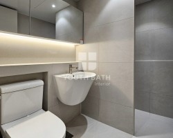 [크랙스톤 라이트그레이] 위례 호반써밋에비뉴 아파트 공용욕실