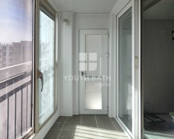 발코니 탄성코트, 밑작업까지 꼼꼼한 업체! 발코니 타일시공도 함께 가능한 청년욕실인테리어 입니다.